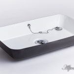 Emaille Waschbecken Gitti, 45x26x7 - eckig, 404-99