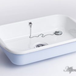 Emaille Waschbecken Hanni, 40x26x8cm - eckig, 433-99