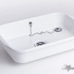 Emaille Waschbecken Hanni, 40x26x8cm - eckig, 433-99