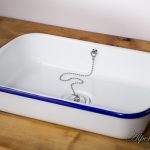 Emaille Waschbecken Hanni, 40x26x8cm - eckig, 433-99
